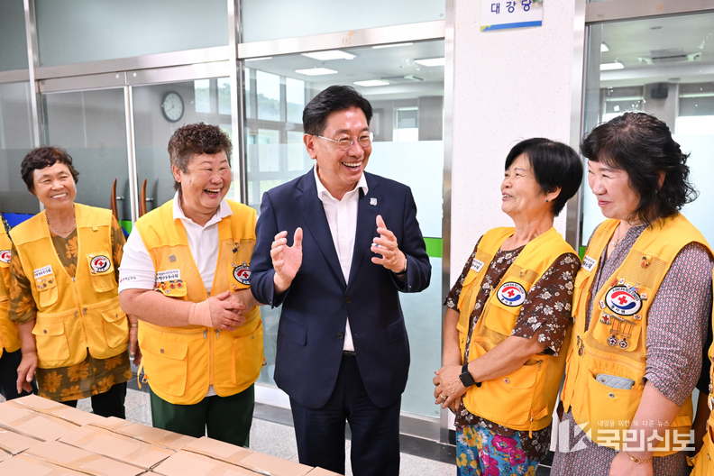 양동면 적십자 봉사회 삼계탕 나눔 행사