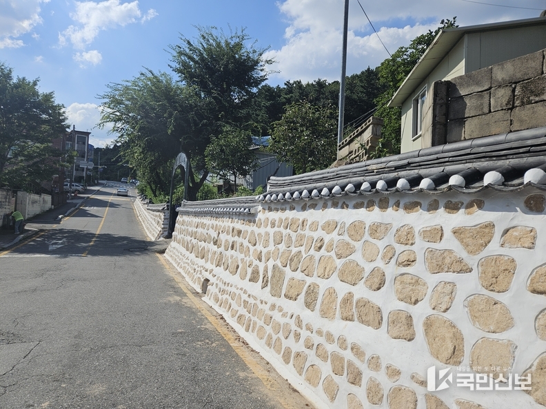한옥담 설치 후 