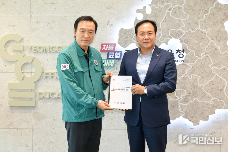 이권재오산시장,경기도교육감만나 오산교육현안건의