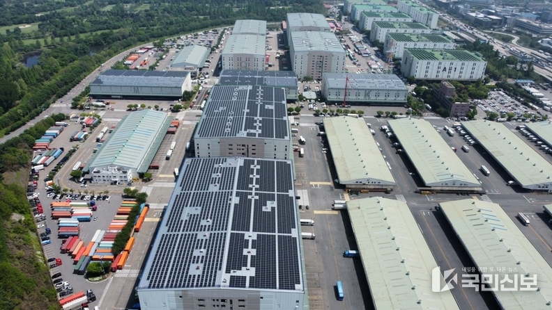 경기도 최대 규모 지붕 태양광 7.4MW(군포복합물류).