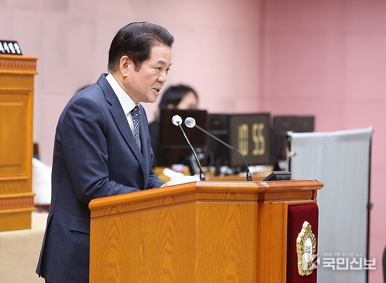 최대호 안양시장 시정연설 사진(2025년 1월 9일).