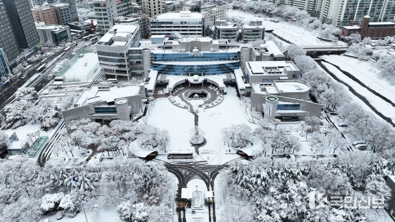 하남시청 전경(겨울).