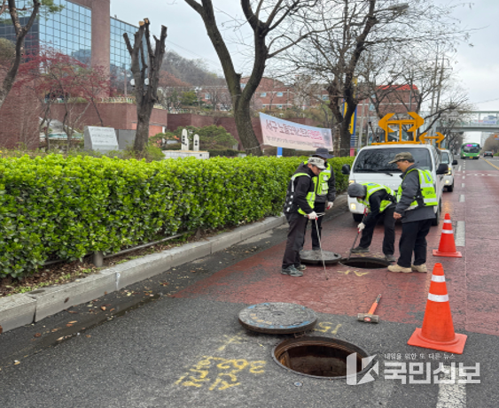 <송수관로 점검 사진>