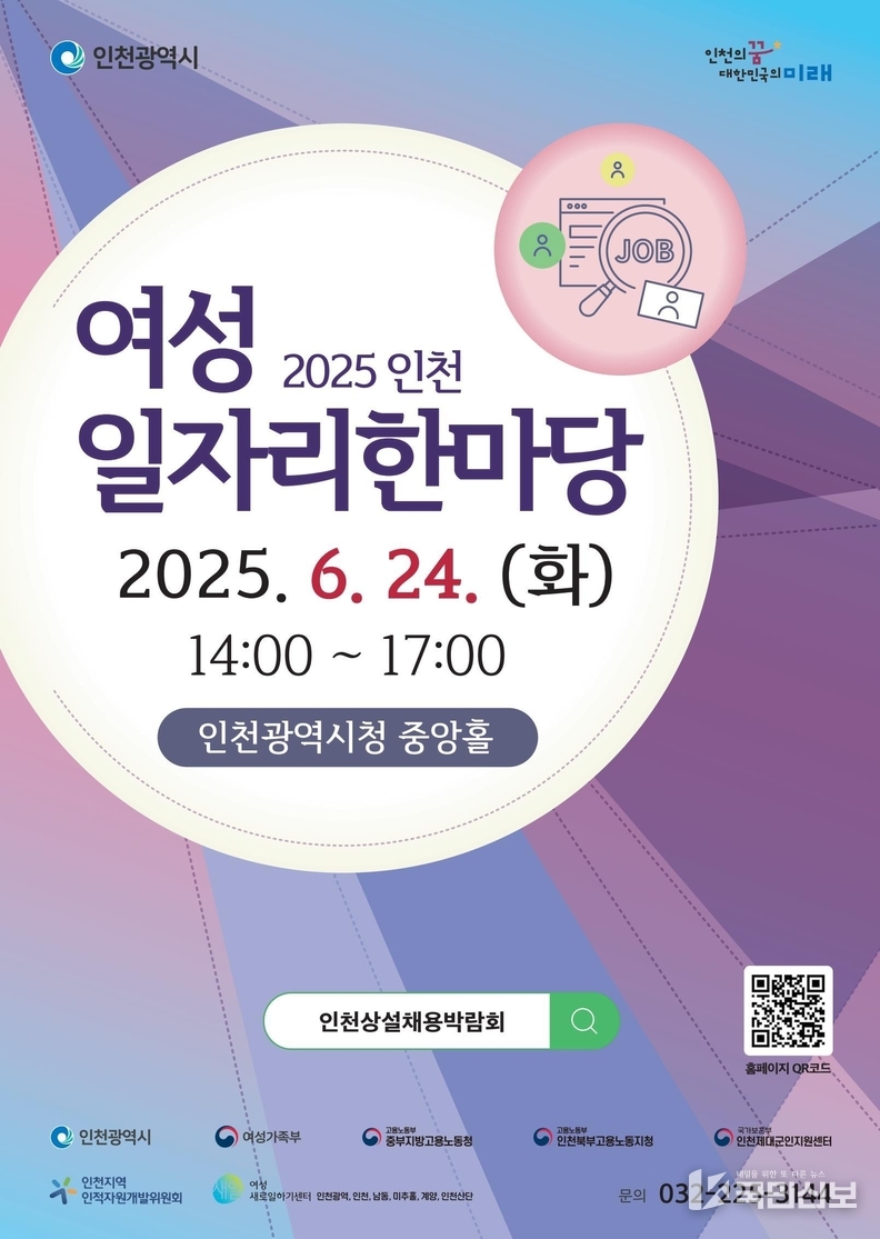 여성 일자리한마당 홍보물.