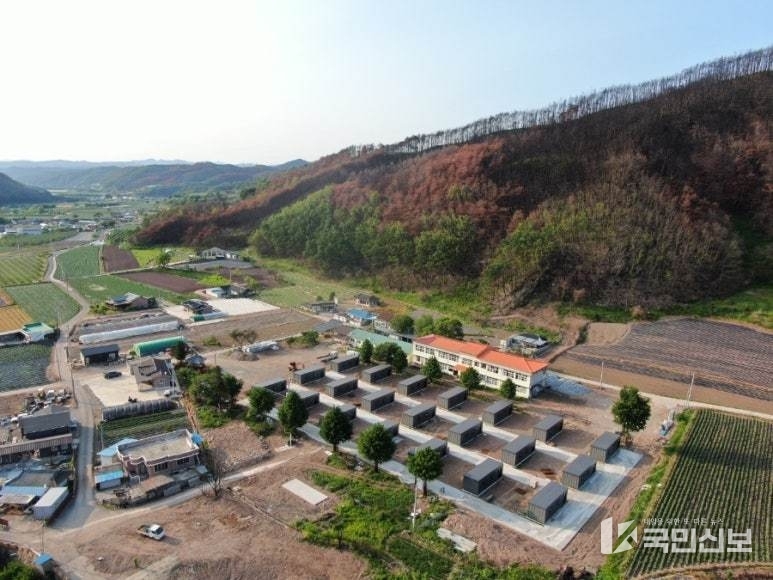 임시조립주택 입주 완료.