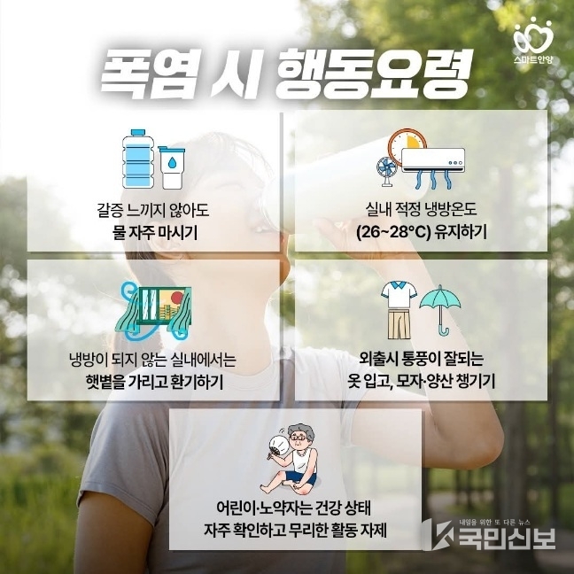 폭염 시 행동요령.