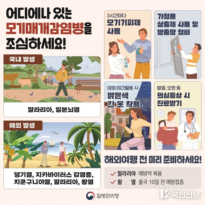 모기매개감염병 예방수칙.