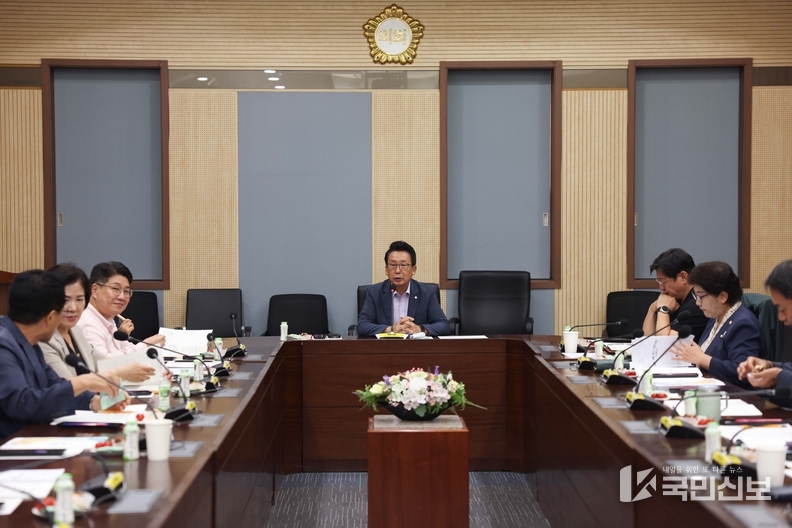 평택시의회, 8월 임시 의원간담회 개최.