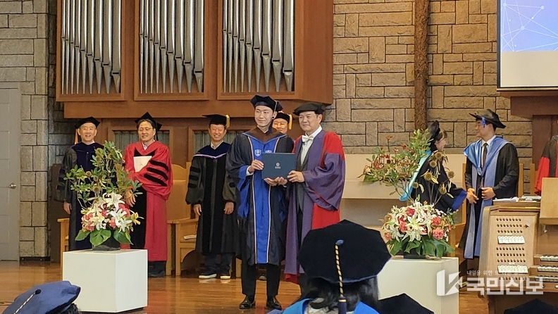 군포시의회 박상현 의원, 연세대학교 국제학대학원 국제통상경영전공 석사 학위 취득.