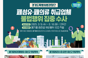 경기도 특사경, 폐기물처리 미신고 등 폐섬유·폐의류 취급업체 불법행위 13건 적발