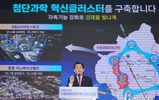 수원시, ‘탑동 이노베이션밸리 토지공급계획’ 승인… 수원 경제자유구역 향해 나아간다